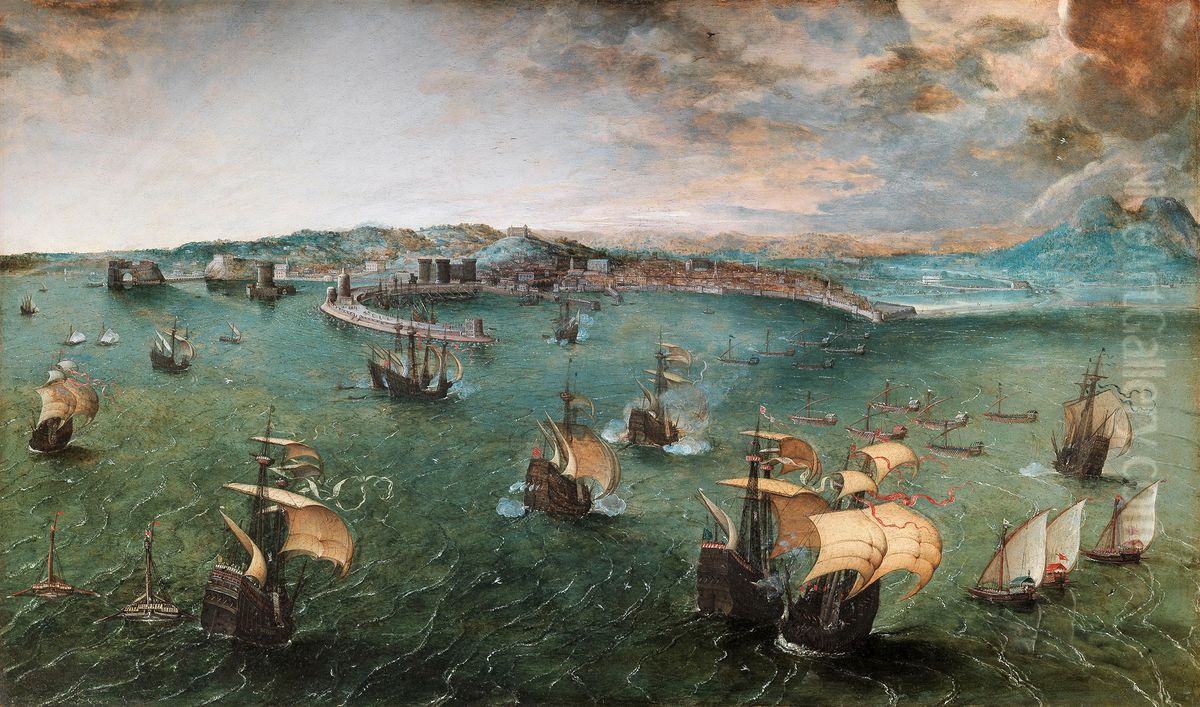 View of the Bay of Naples Oil Painting by Pieter Brueghel the Elder