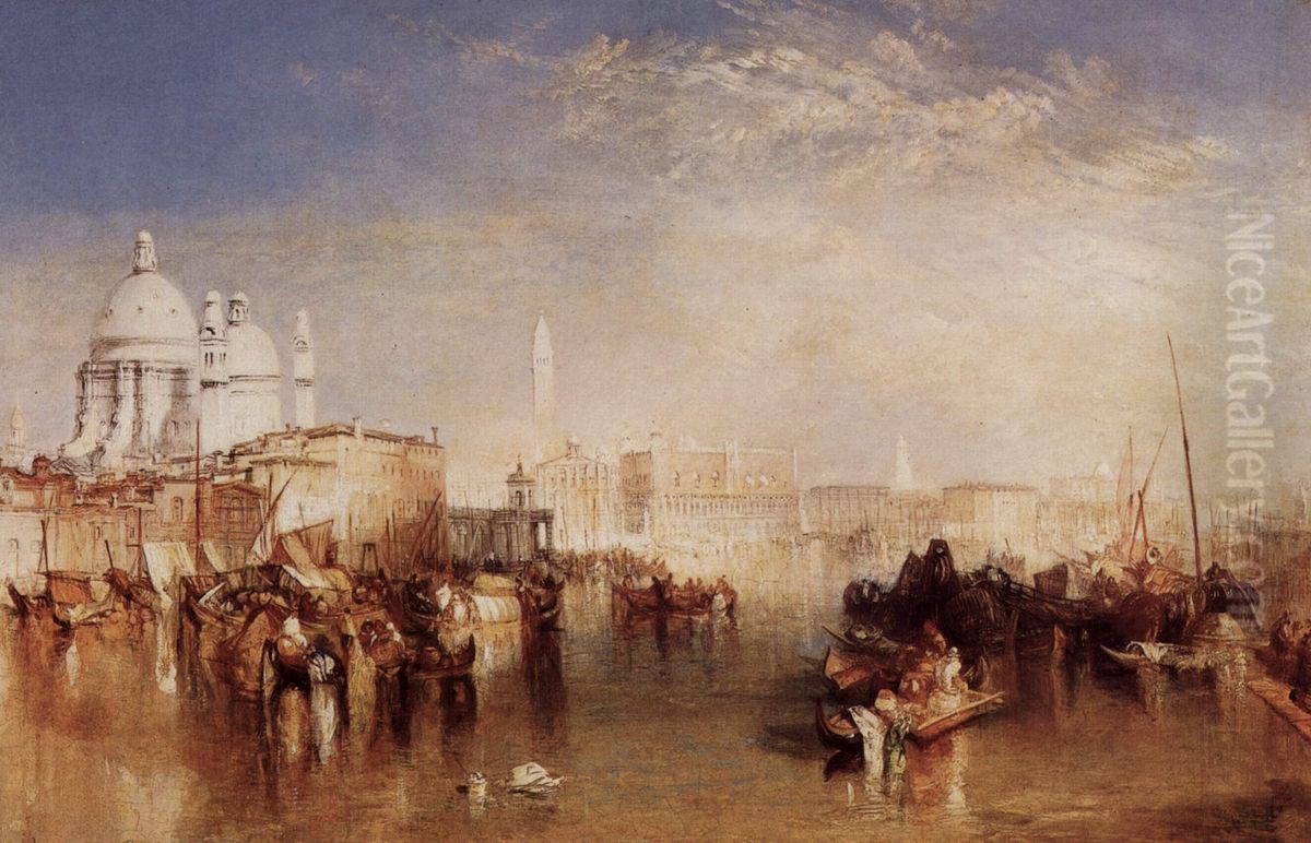 Venedig, vom Canale della Giudecca aus gesehen Oil Painting by J. M. W. Turner