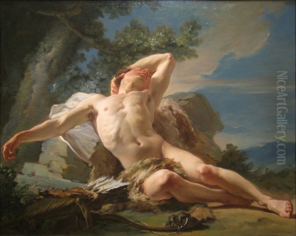 Sleeping Endymion Oil Painting by Nicolas-Guy Brenet