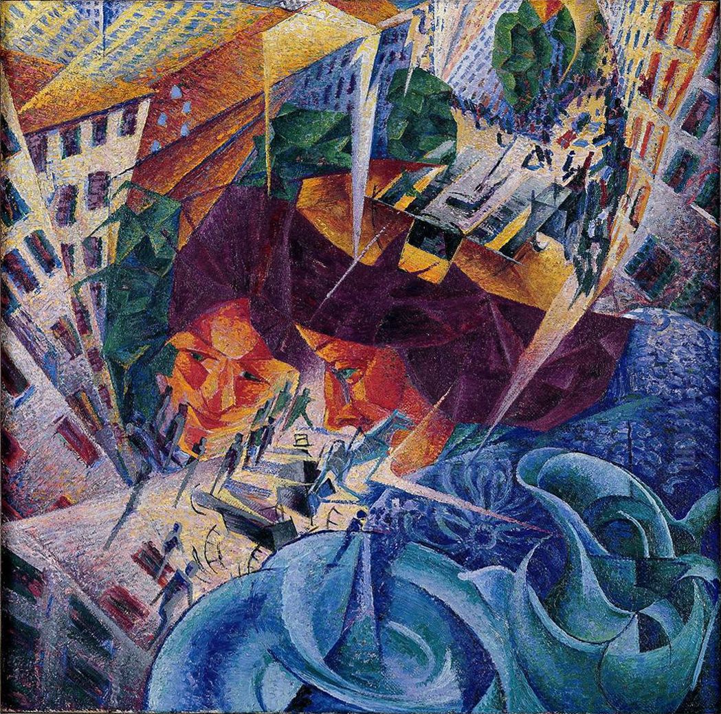 (Simultanvisionen) Oil Painting by Umberto Boccioni