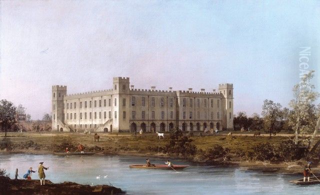 Syon House Oil Painting by Canaletto