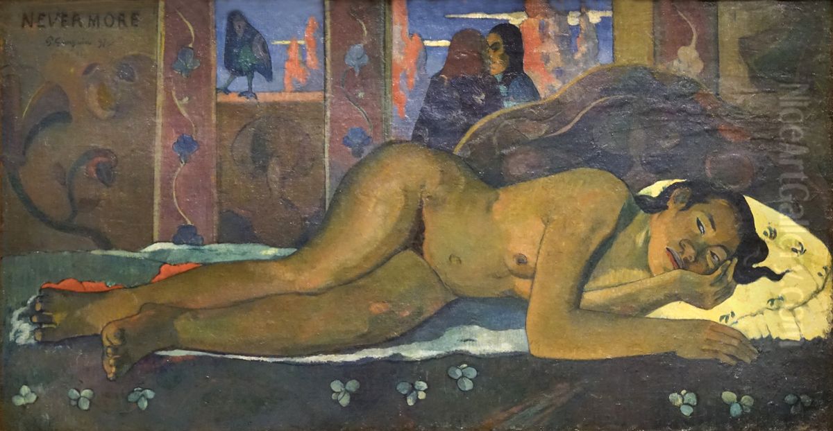 Nevermore Oil Painting by Paul Gauguin