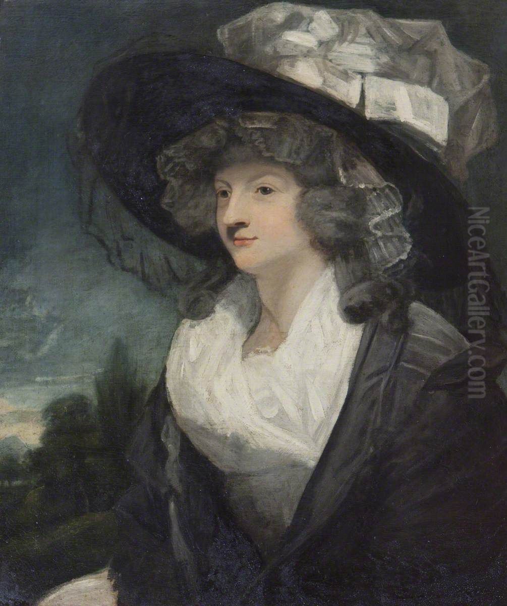 Amelia Hume, Lady Farnborough (1772-1837) Oil Painting by Of Sir Joshua Reynolds