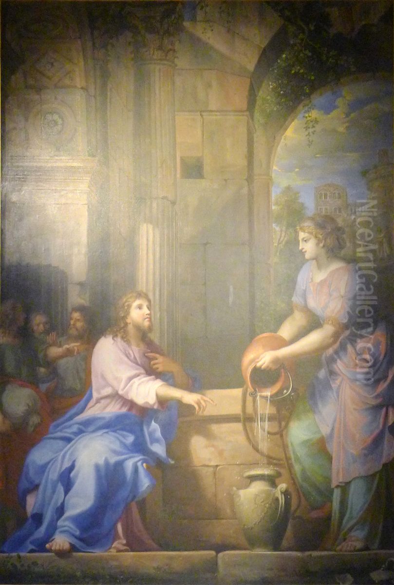 Christ and the Samaritan Woman Oil Painting by Jacques Stella