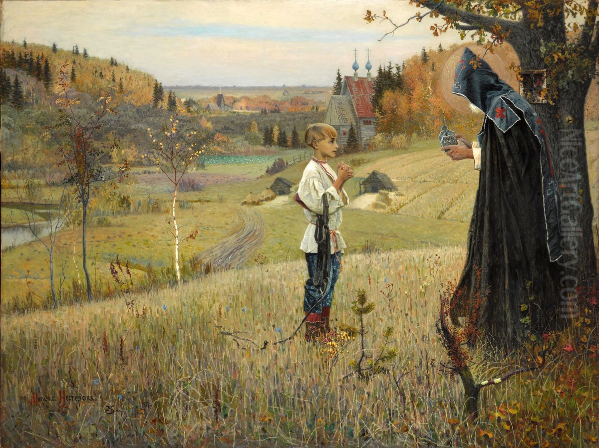 Vision ofYouth Bartholomew Oil Painting by Mikhail Nesterov