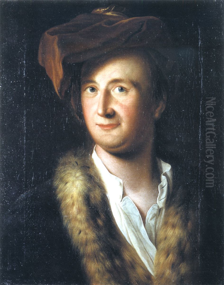 Ewald Christian von Kleist Oil Painting by Johann Caspar Fussli