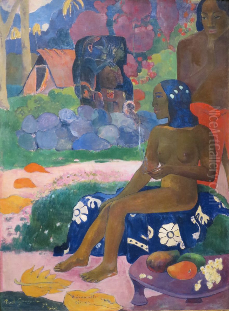 Her Name Vairaumati Oil Painting by Paul Gauguin