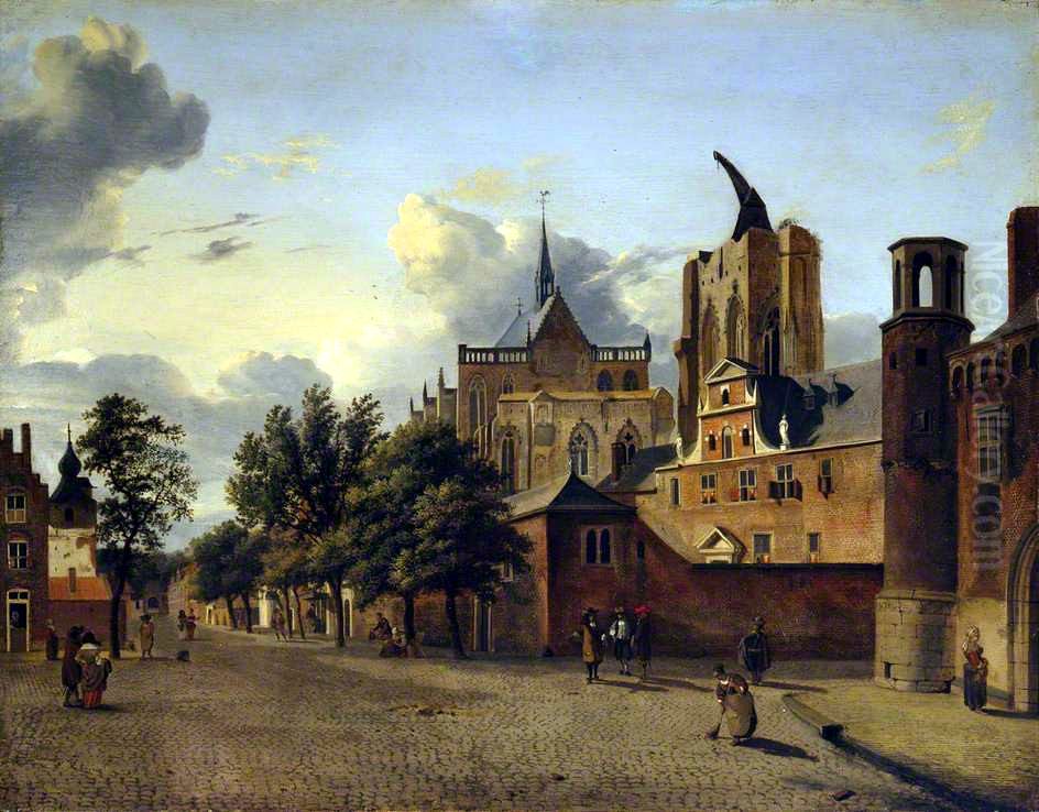 Bild des Kolner Doms Oil Painting by Jan Van Der Heyden