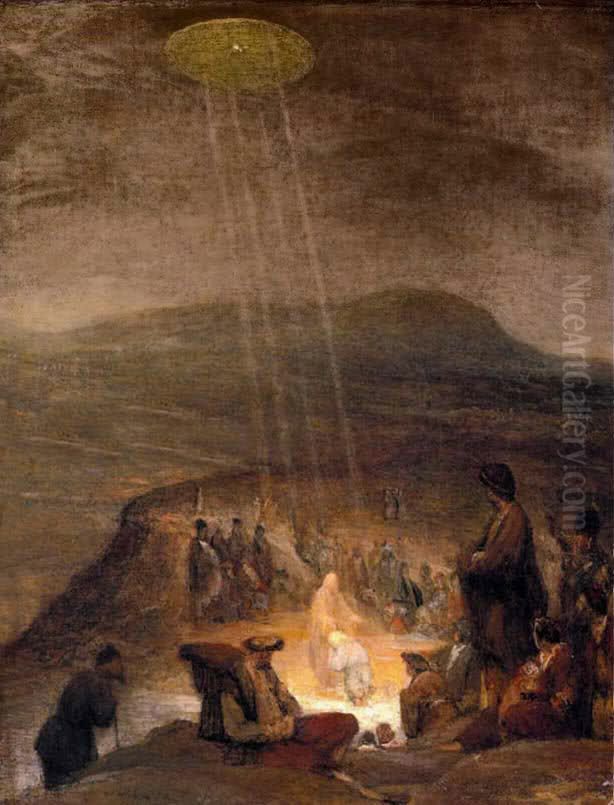 Baptism of Christ Oil Painting by Arent de Gelder