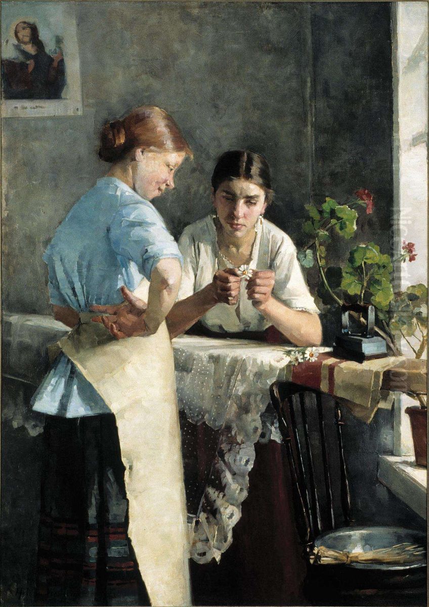 Silijattaret; Tarkea Kysymys Oil Painting by Helena Westermarck