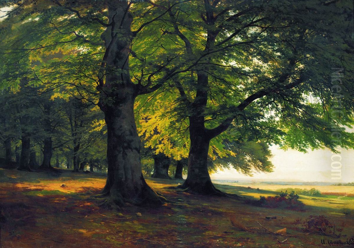 Teutoburg Forest Oil Painting by Ivan Shishkin