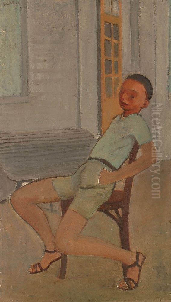 Portrait de Richard Pre Oil Painting by Georges Kars