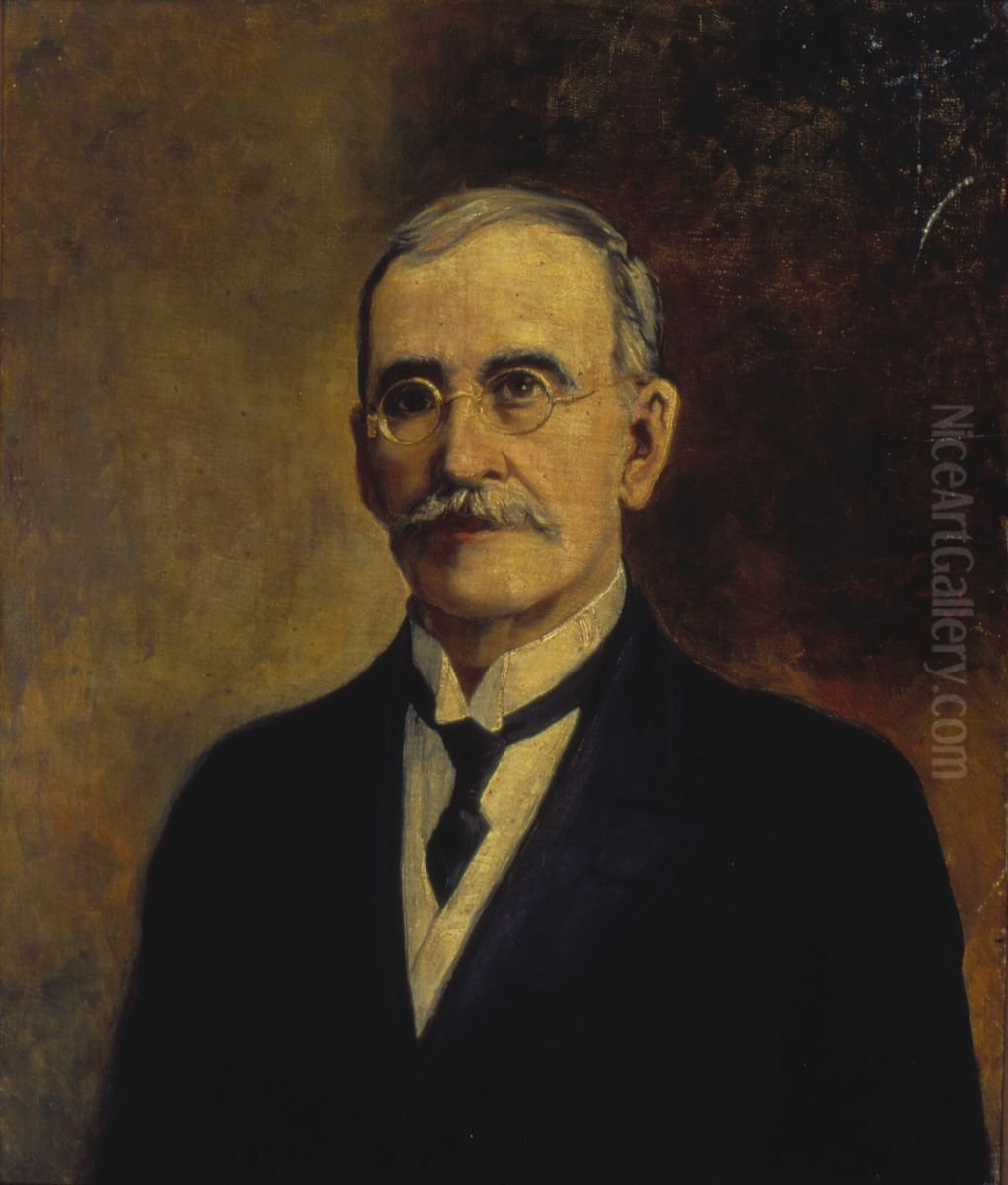 Retrato de Antonio Luis Gonzaga da Silva Leme Oil Painting by Oscar Pereira Da Silva