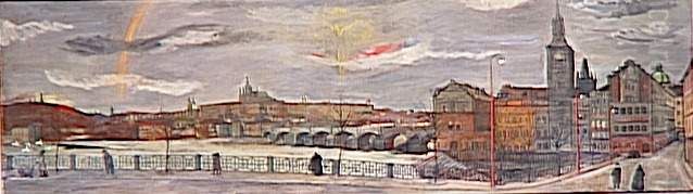 Prague Oil Painting by Georges Kars