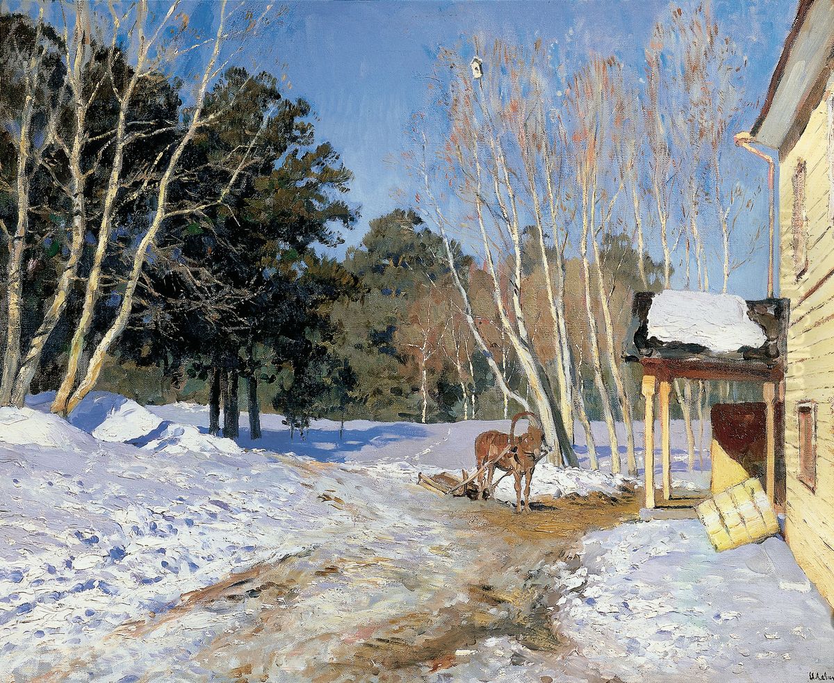 <<Mart>> Oil Painting by Isaac Levitan