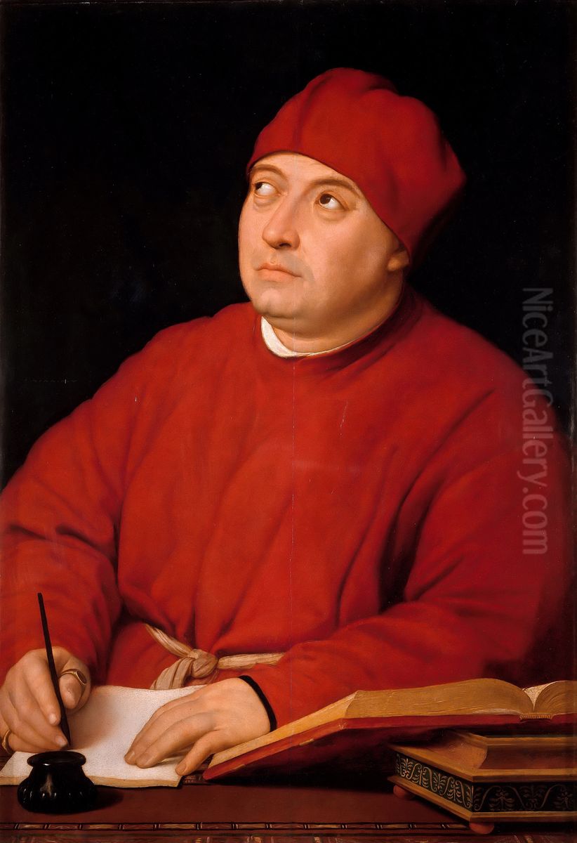 Portrait of Tommaso Inghirami, called Fedra Oil Painting by Raphael