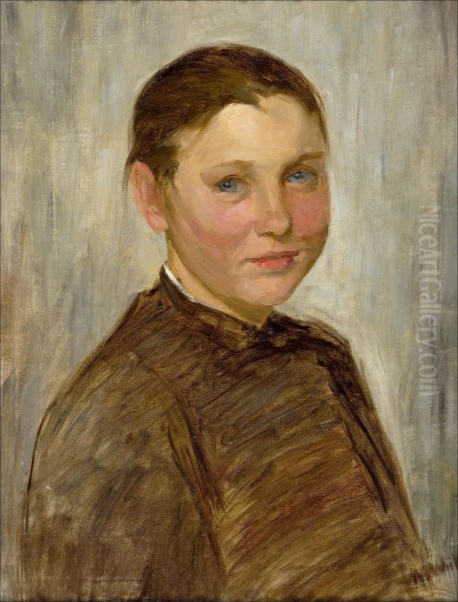 Girl from Snappertuna Oil Painting by Maria Wiik