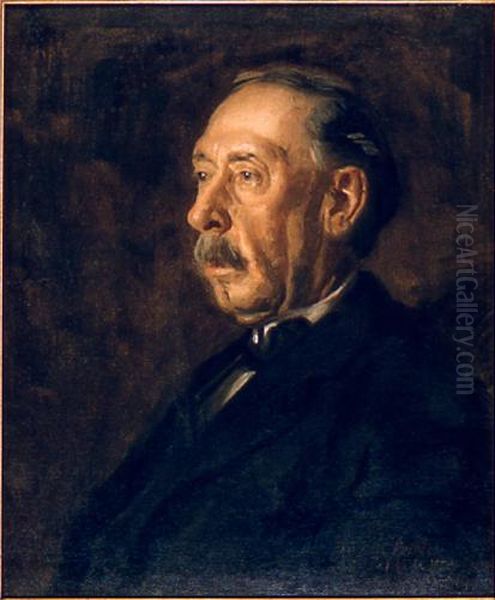 Joseph R. Woodwell Oil Painting by Thomas Cowperthwait Eakins