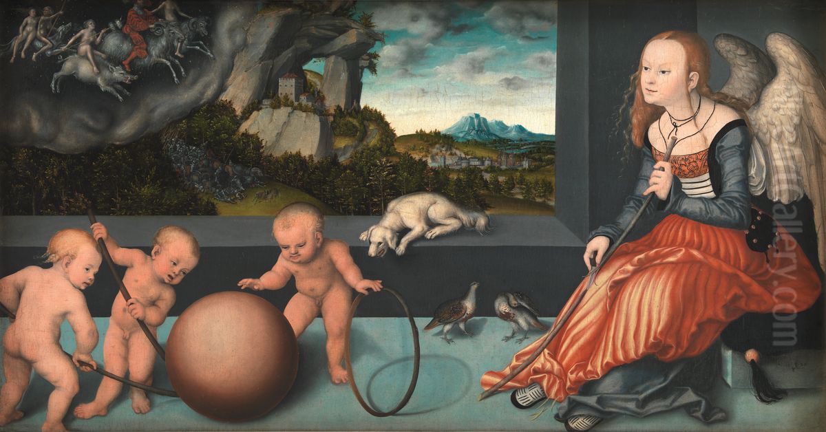 Melancholy Oil Painting by Lucas Cranach the Elder