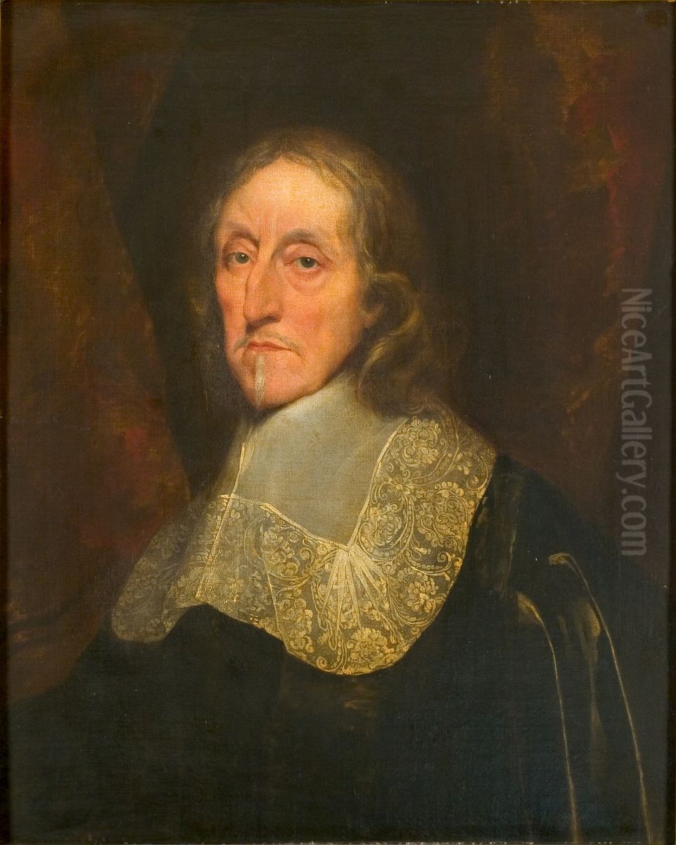 Portret van een man (Oliver Cromwell) Oil Painting by Sir Anthony Van Dyck