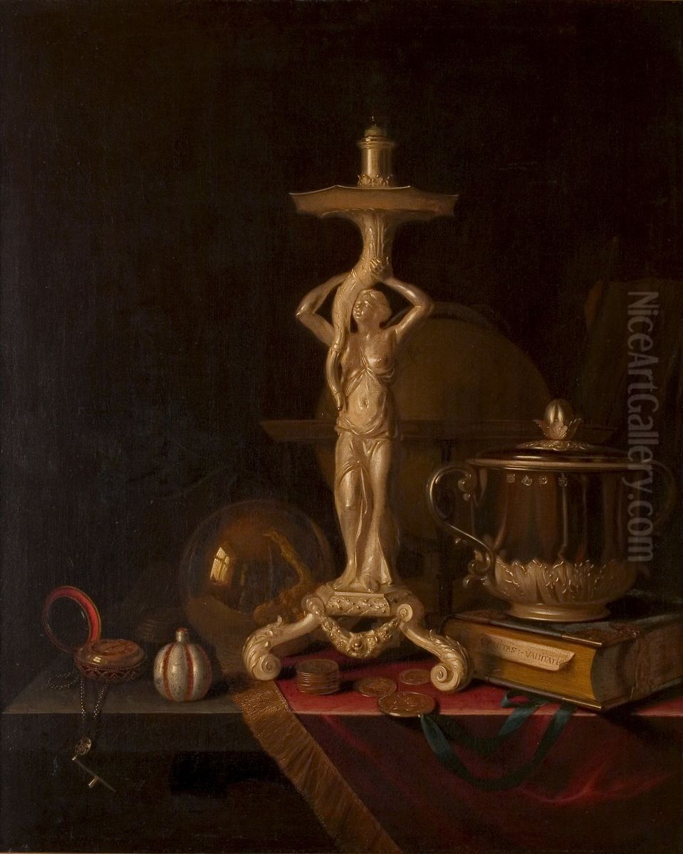 Vanitas Oil Painting by Pieter Gerritsz van Roestraten