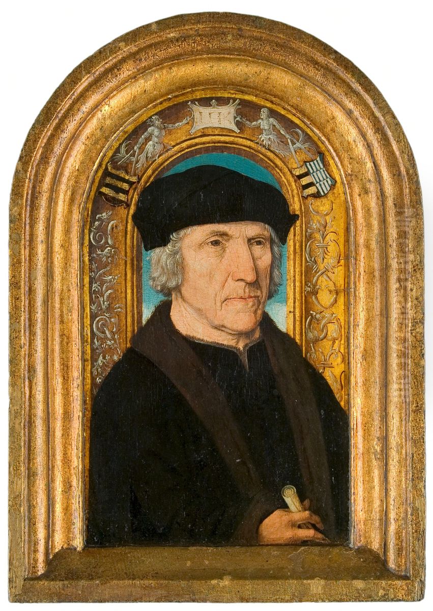 Jacob Pijnssen Oil Painting by Jacob Cornelisz Van Oostsanen
