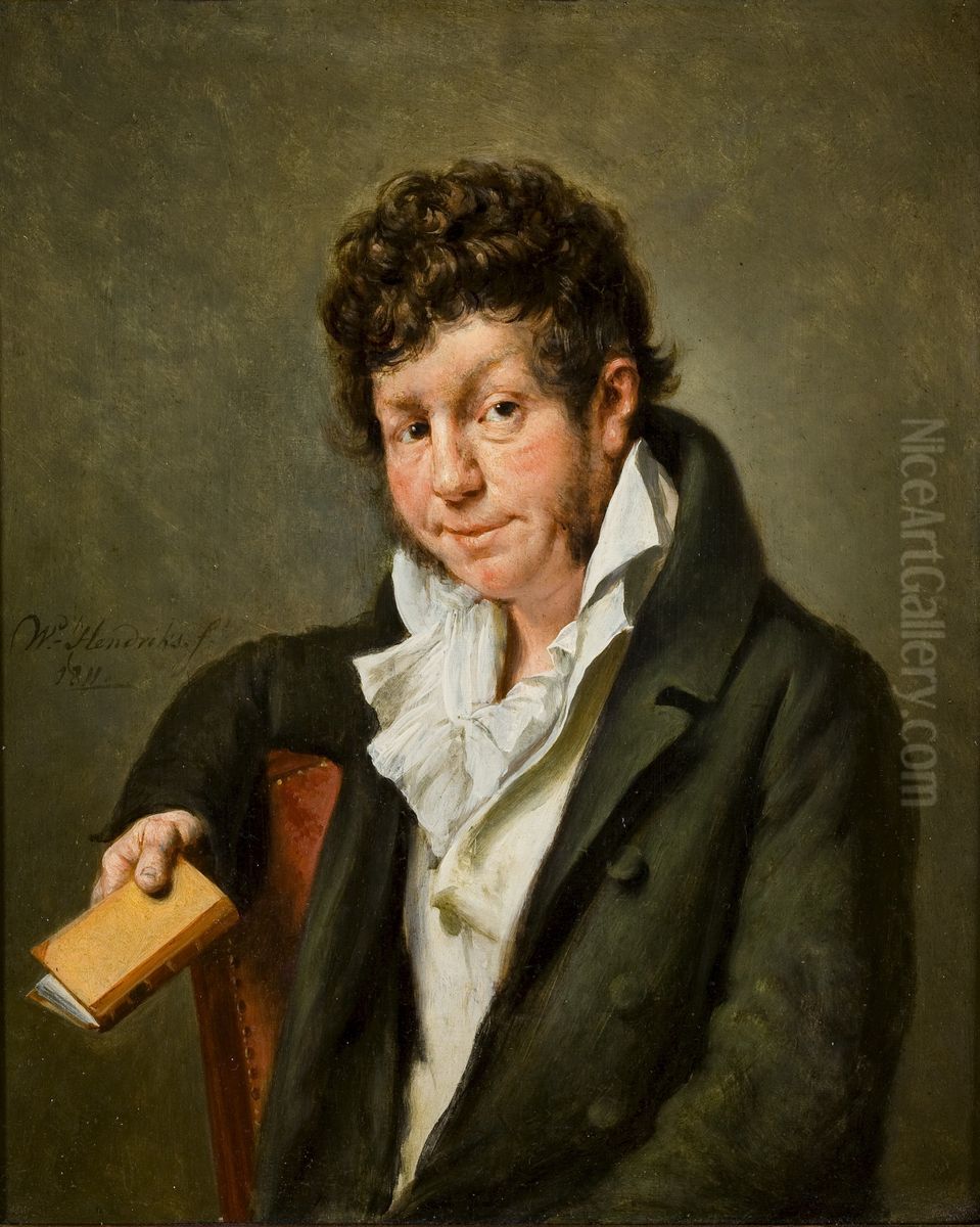 Adriaan van der Willigen Oil Painting by Wybrand Hendricks
