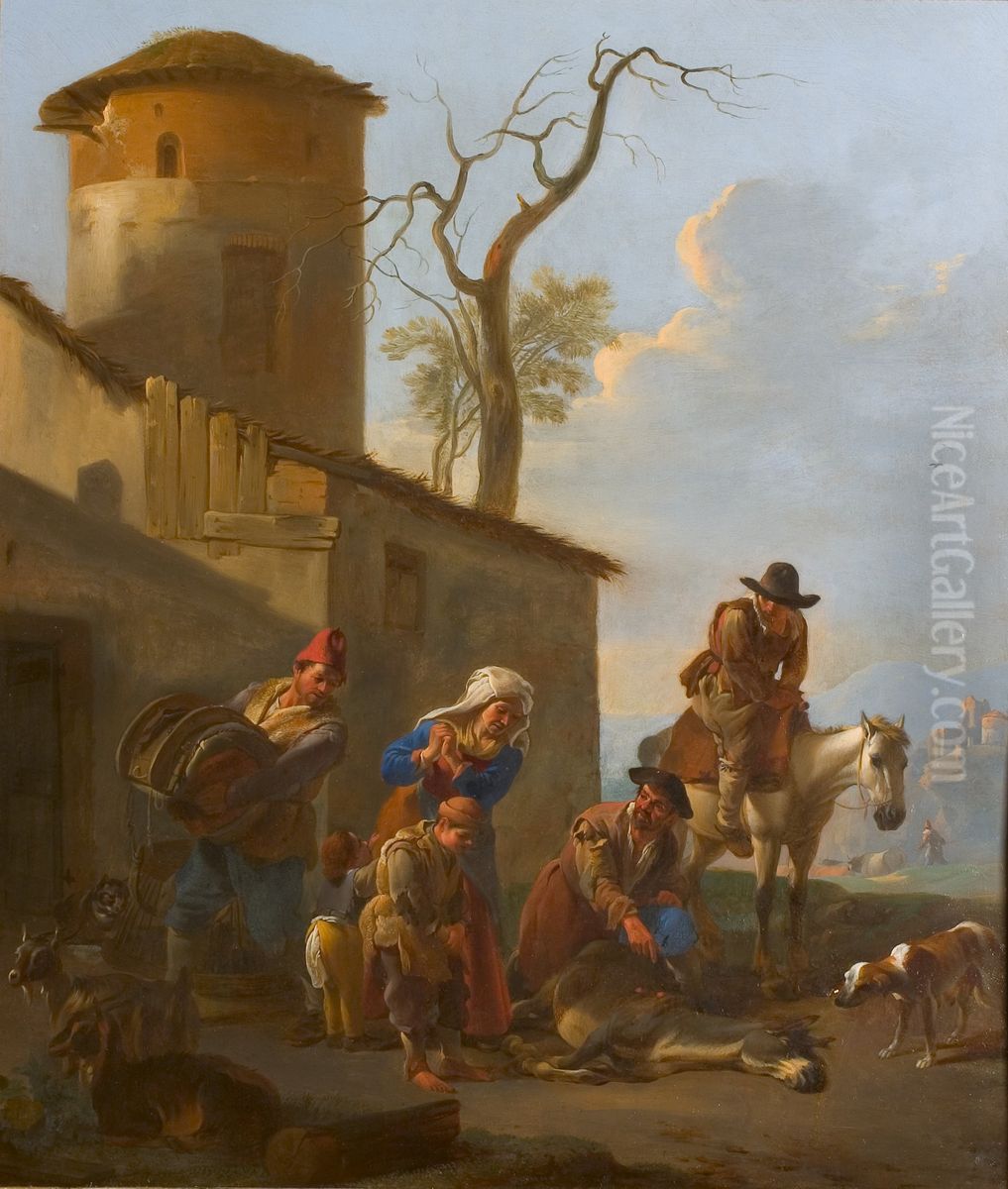 De dode ezel Oil Painting by Jan Miel