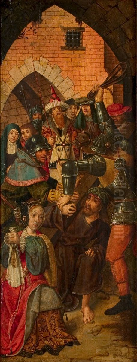 De kruisdraging van Christus Oil Painting by Master of Delft