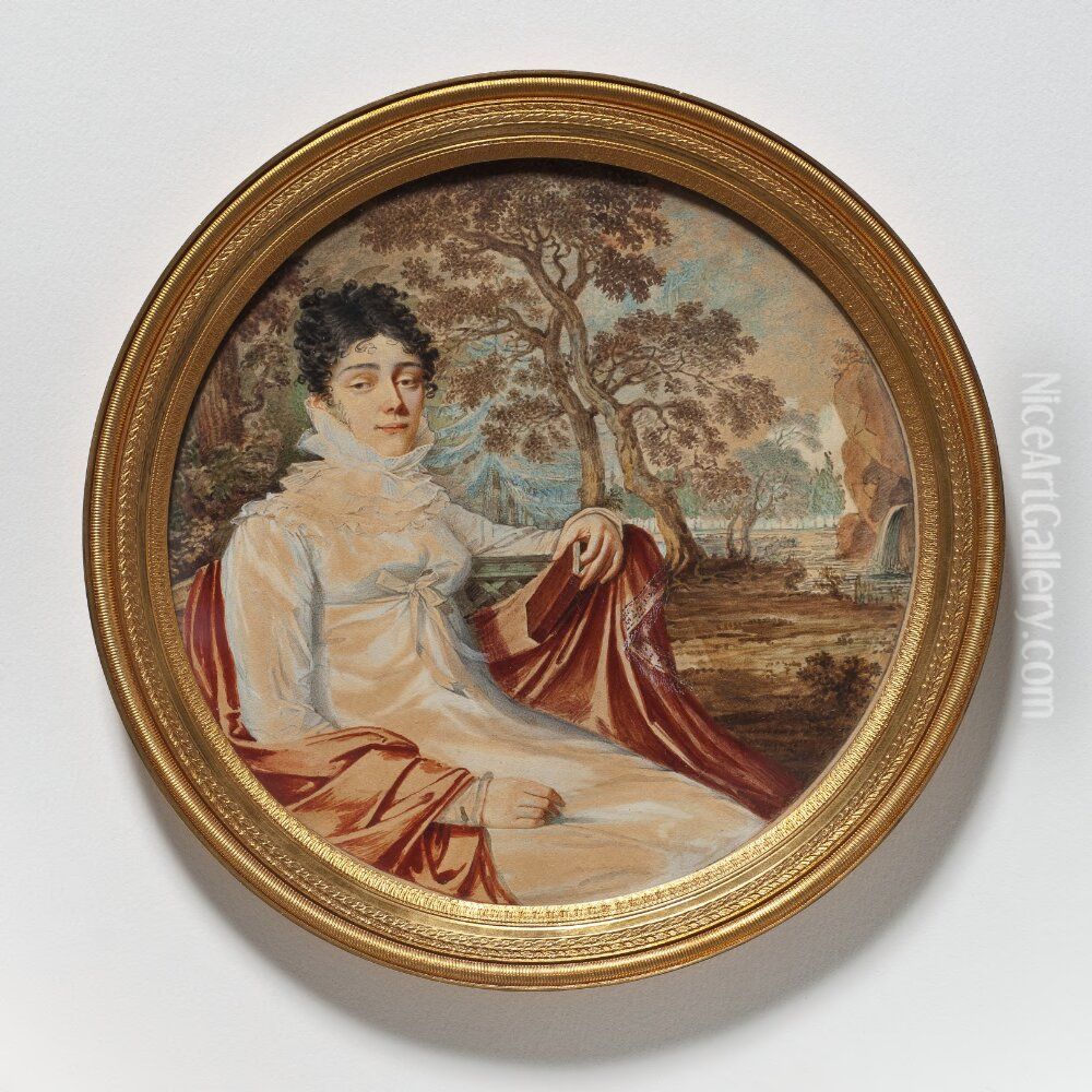 Unknown woman Oil Painting by Johann Dominik Bossi