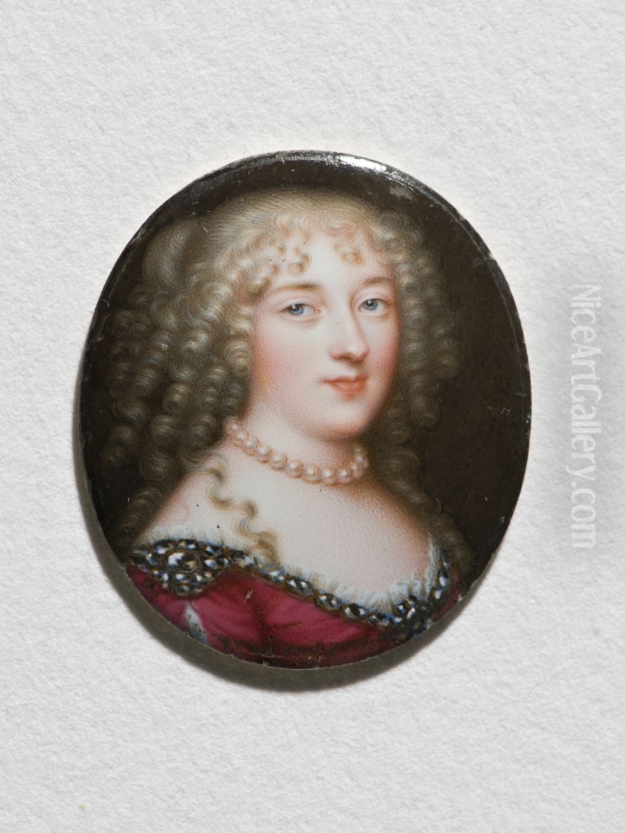 Francoise Athenais de Rochechouart, markisinna av Montespan Oil Painting by Jean Petitot