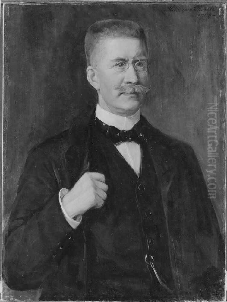 Carl Tamm (1850-1913), hovintendent, gift med Anna Cecilia af Wetterstedt ) Oil Painting by Hildegard Thorell