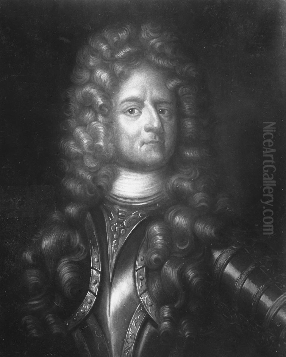 Otto Vilhelm von Konigsmarck, 1639-1688 Oil Painting by David Klocker Ehrenstrahl