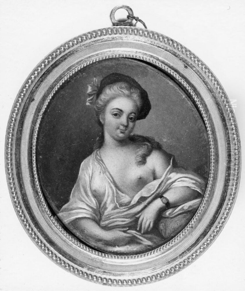 Okand kvinna Oil Painting by Georg Engelhard Schroder