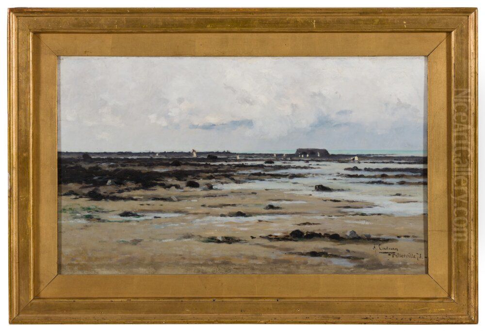 Landscape, Villerville Oil Painting by Axel Lindman