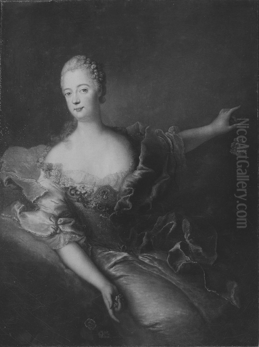Anna Lovisa Elisabet, 1738-1820, prinsessa av Brandenburg-Schwedt prinsessa av Preussen Oil Painting by Antoine Pesne