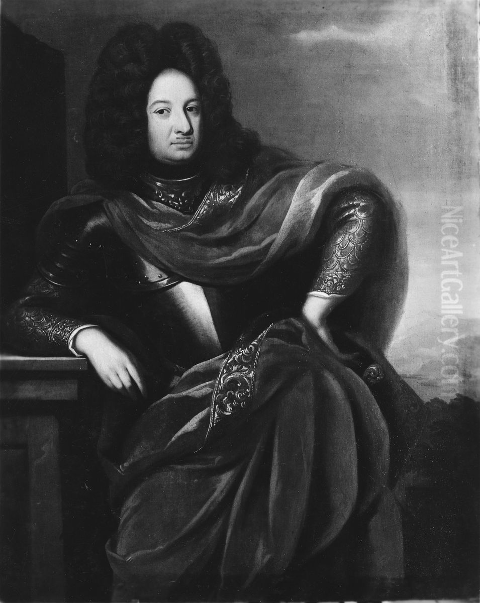 Nils Posse af Saby, 1660-1723 Oil Painting by Georg Engelhard Schroder