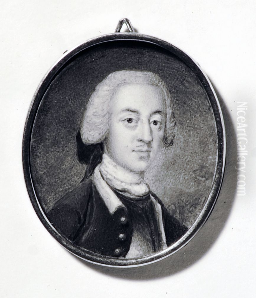 Okand officer Oil Painting by Olof Arenius