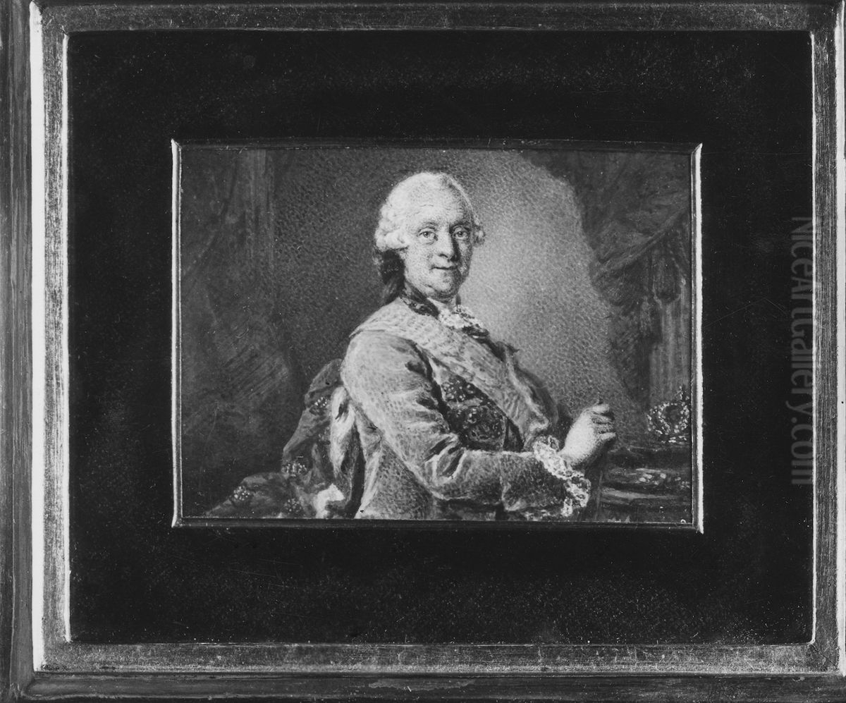 Adolf Fredrik, 1710-1771, kung av Sverige, hertig av Holstein-Gottorp Oil Painting by Lorens Pasch the Younger