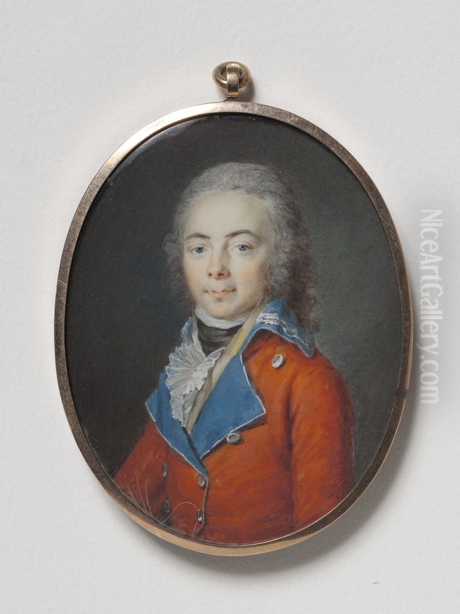 Okand officer Oil Painting by Cornelius Hoeyer