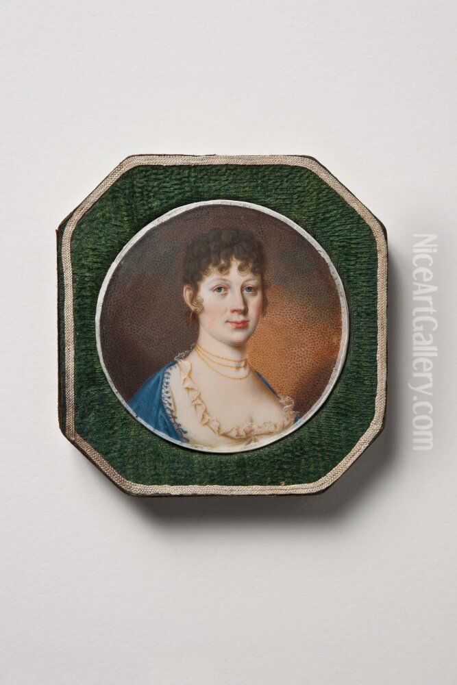 An Unknown Woman Oil Painting by Liepmann Fraenckel