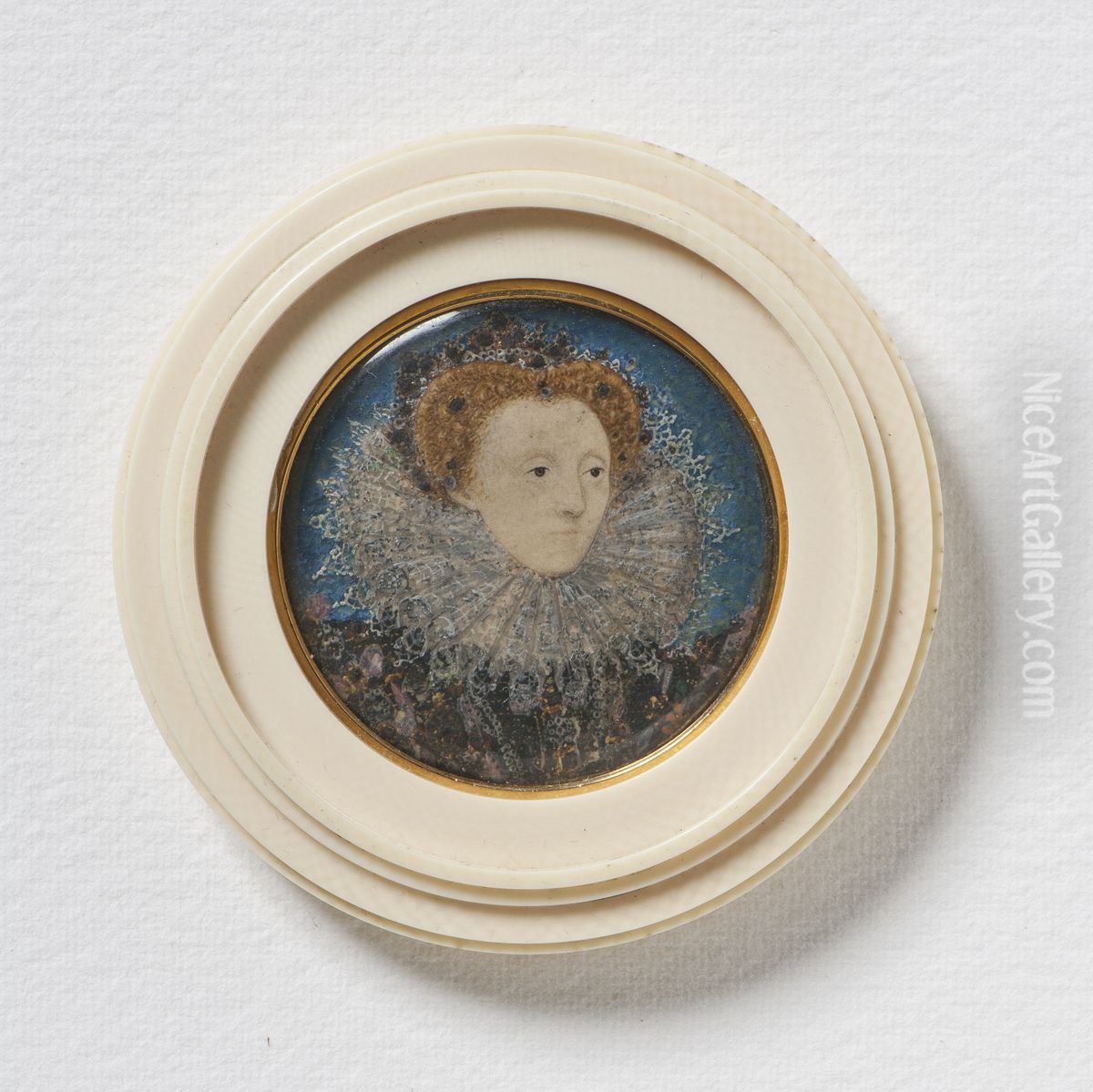 Elizabeth I (1533-1603),Queen of England, c. 1586-87 Oil Painting by Nicholas Hilliard