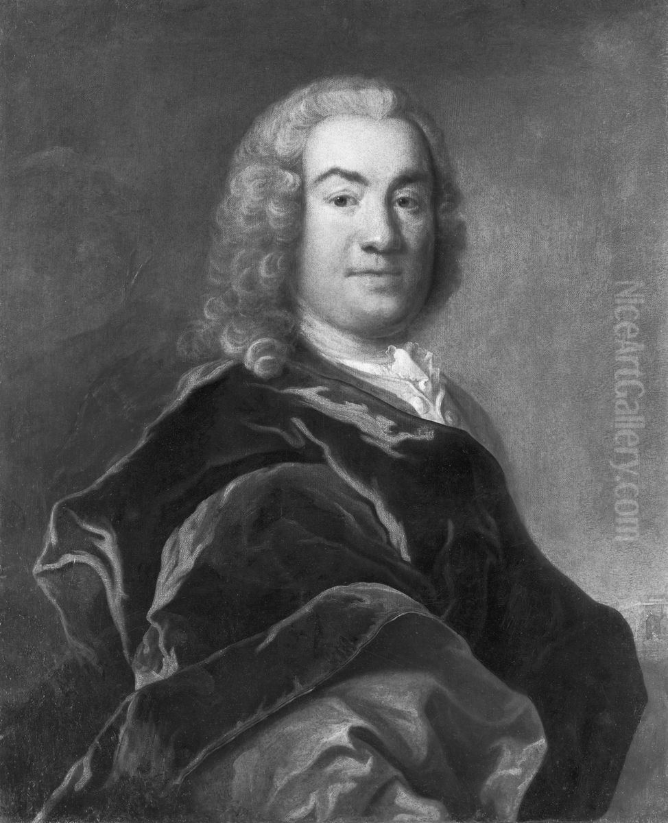 Johan Rafelt, 1712-1763 Oil Painting by Johan Henrik Scheffel