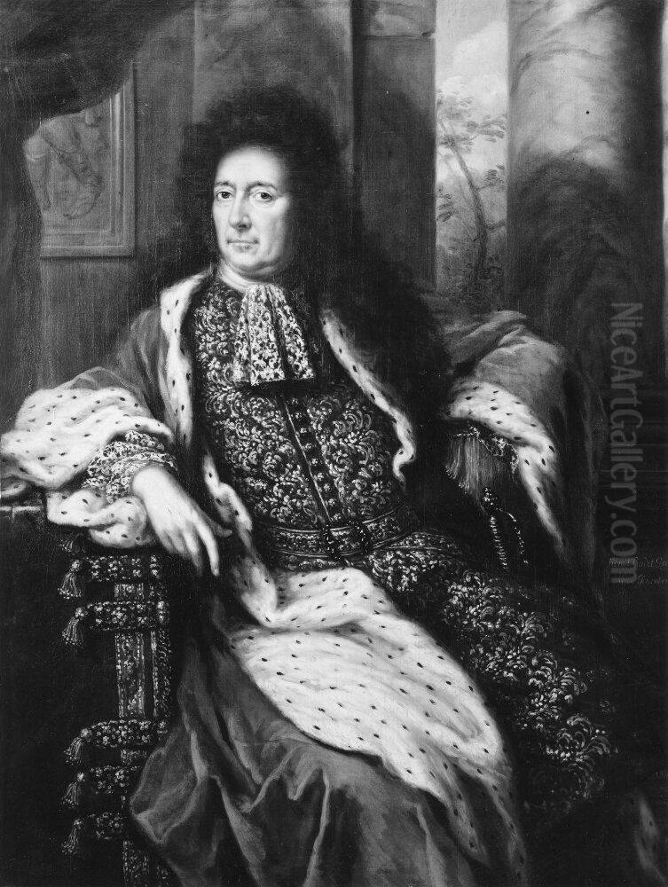 Rutger von Ascheberg, 1621-1693 Oil Painting by David Klocker Ehrenstrahl
