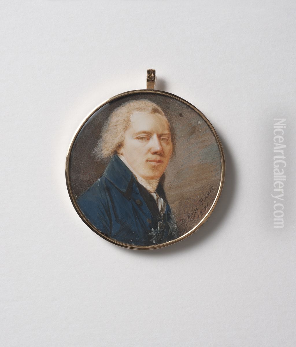 Mathias Rosenblad (1758-1847), friherre och greve, en av Rikets herrar, justitiestatsminister, g.m. Charlotta Maria Toutin Oil Painting by Johann Dominik Bossi