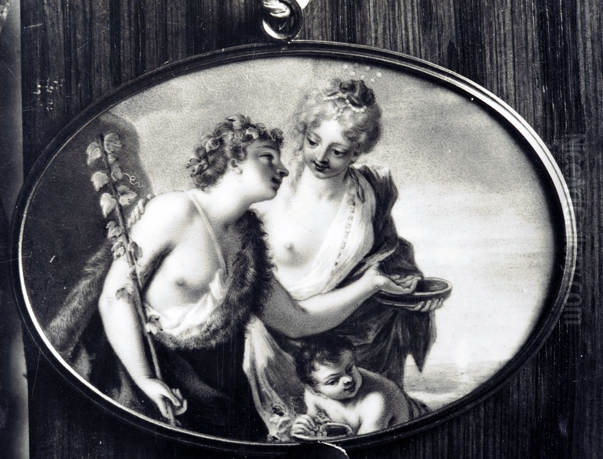 Bacchus och Ariadne Oil Painting by Charles Boit