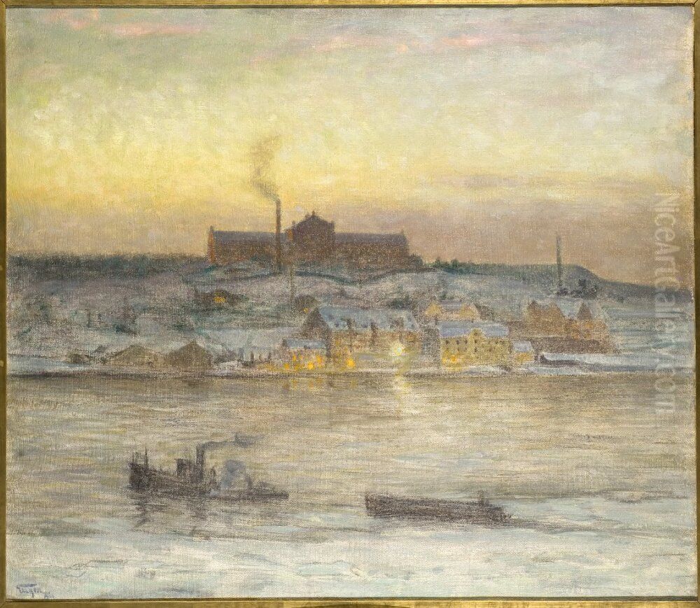 Tidig vintermorgon Oil Painting by Prince Eugen, Duke of Narke