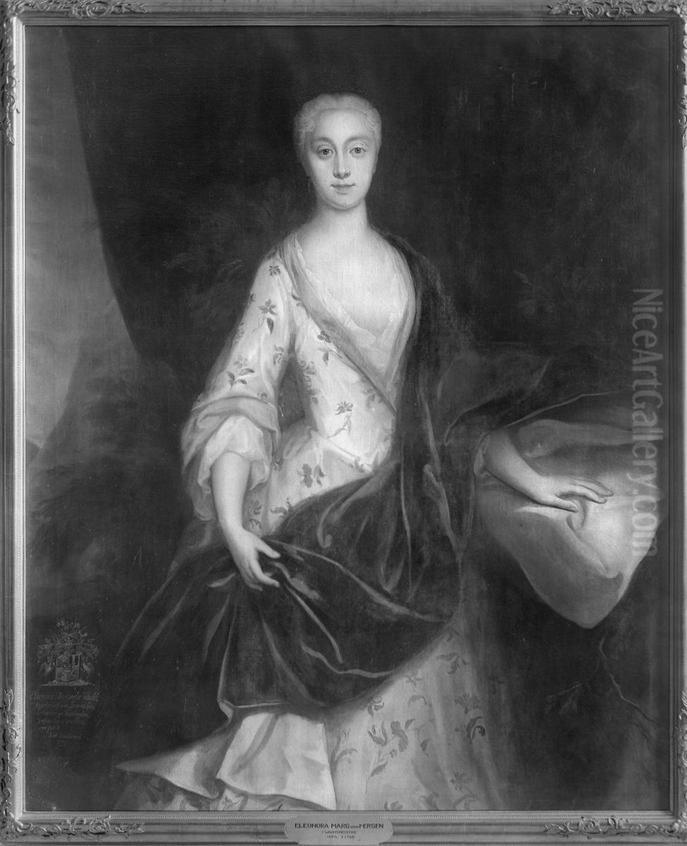 Eleonora Margareta Wachtmeister af Malsaker, 1684-1748 Oil Painting by Georg Engelhard Schroder