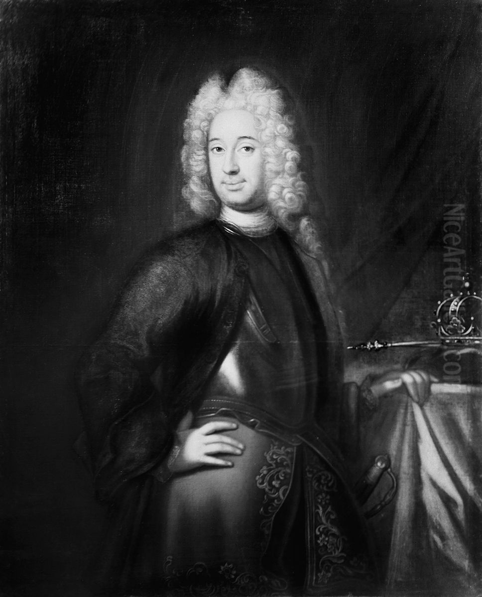 Fredrik I, prins av Hessen-Kassel Oil Painting by Georg Desmarees