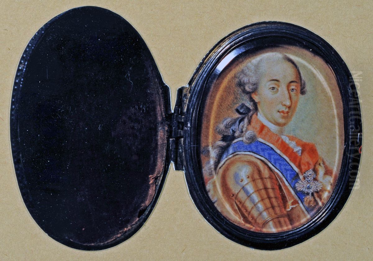 Clemens Frantz von Paula, 1722-70, prins av Bayern Oil Painting by Georg Desmarees